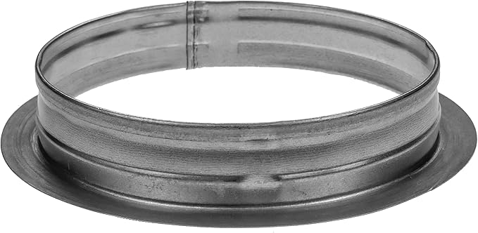 Repa Market 6'' Inch Metal Duct Connector Flange - Air Tight Vent Duct Collar - for Connecting Exhaust, Intake Flex and Straight Ducting - Heating, Cooling Universal HVAC Adapter - Home, Commercial