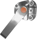 Steam Cabinet Door Handle Stainless Steel Cooler Steam Cupboard Door Latch Steamer Oven Cabinet Door Handle Kitchenware Accessories (Left)