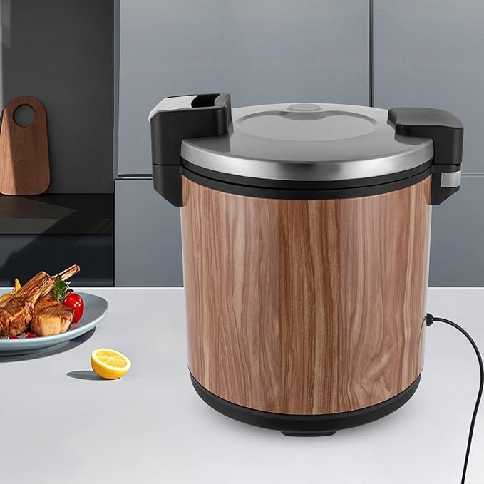 6Gal Electric Rice Food Warmer,Commercial Electric Food Warmer 110V Stainless Steel Hot Holding Cabinet With Two Temperature Settings For Restaurant Party Family Use