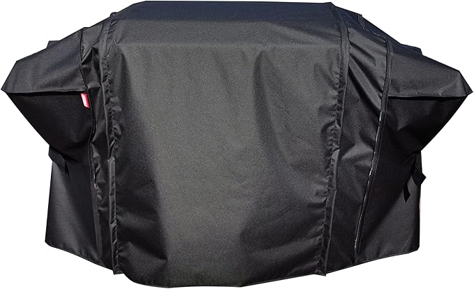 Extension Griddle Cover for All of 22" with Stand Models &28" Griddle with Single Shelf Models,Waterproof 300D*300D Dyed Polyeater with TPU Coating; Flat Top Gas Grill Cover, Black