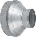 8" to 4" Inch Duct Pipe Adapter - Galvanized Steel HVAC Ducting Reducer for Ventilation - PVC Pipe, Hose Coupler - Heavy Duty Exhaust, Air Conditioner Fittings - Vent Flange Connector