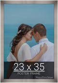 wallsthatspeak 23x35 Stainless Picture Frame for Puzzles Posters Photos or Artwork