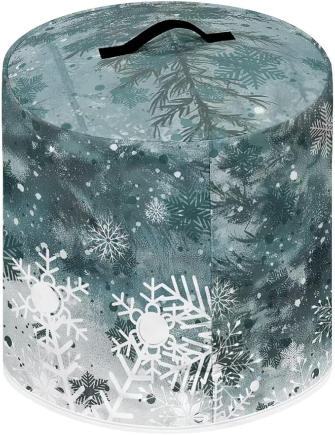 Kawaii Snowman Dust Cover for Kitchen Instant Pot Accessories Appliance Cover Quart Pressure Cooker Air Fryer Rice Cooker Kitchen Appliance Dust Covers with Storage Pockets Size L