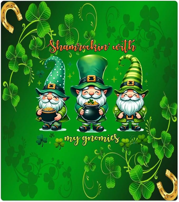 St Patrick Green Gnome Dishwasher Magnet Cover Magnetic Dishwasher Decorative Cover Front Dishwasher Door Covers Reuseable Dishwasher Covers Decal for Kitchen Home Decorative