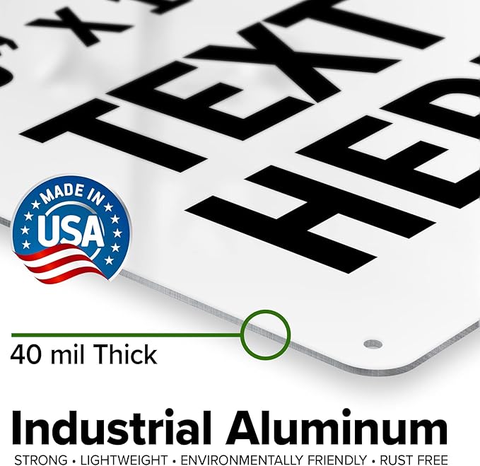 Custom Emergency Sign, OSHA Sign, 10x14 Inches, Rust Free .040 Aluminum, Fade Resistant, Made in USA by My Sign Center