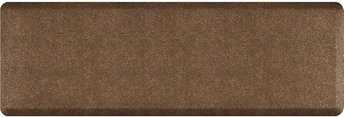 WellnessMats Anti-Fatigue Granite Motif Kitchen Mat,72 Inch by 24 Inch, Copper