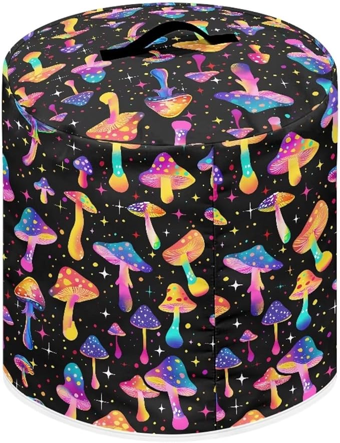 Colorful Mushrooms Dust Cover Instant Pot Heavy Duty Waterproof Dust Pressure Cooker Cover Case for Instant Pot Pressure Cooker Instant Pot Appliance Covers Pressure Cooker Size L