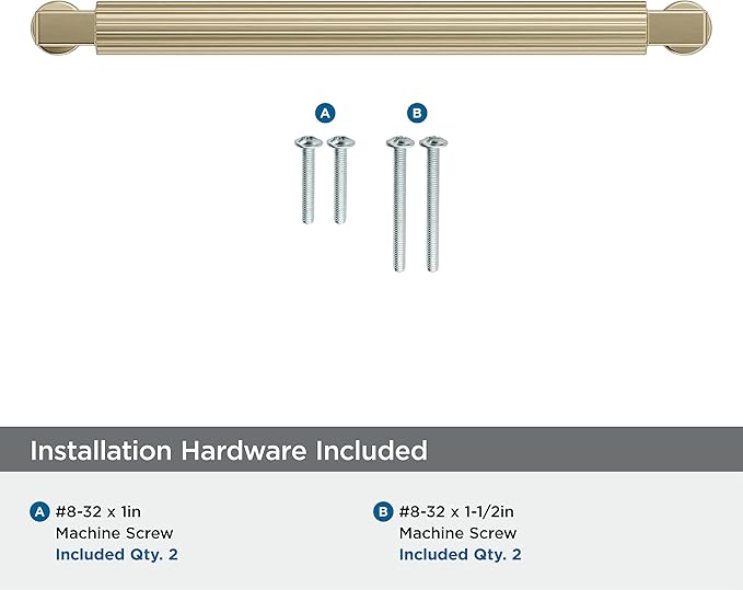 Amerock Ballard 6-5/16 inch (160mm) Center-to-Center Golden Champagne Cabinet Pull, BP37645BBZ