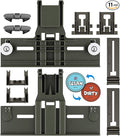 Upgraded W10350375 W10712395 Dishwasher Top Rack Adjuster Parts for Whirlpool WDTA50SAHZ0 Dishwasher Parts WDT750SAHZ0 WDT730PAHZ0 WDT970SAHZ0 Upper Rack Parts,For Kenmore 665 Dishwasher Top Rack Part