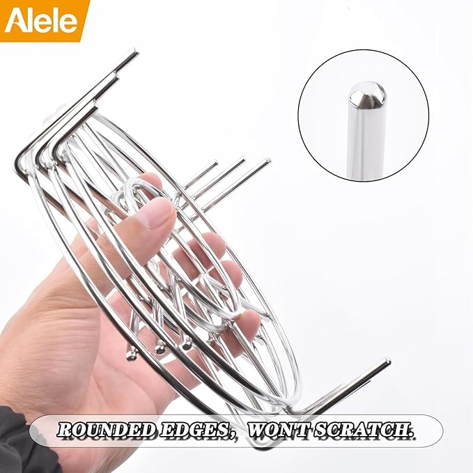 3pack Steam Rack,Alele 8inch Trivet Stainless Steel Steaming Rack Electric Pressure Cooker steam Rack Stand for Instant Pot Pressure Cooker Food Heating (Steam Rack-8IN-3P)