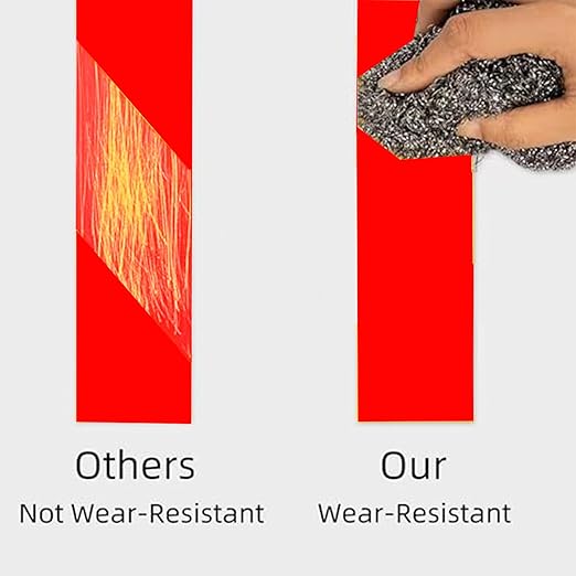 SWRT 2" x 110FT Red Floor Marking Tape and Dance Splicing Tape, Caution Gym Floor Tape Warning Safety Stripe Tape for Floor Marking, Athletics, School, Restaurants, Equipment and More