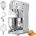 60Qt Commercial Dough Mixer by LEEVOT - 3000W Heavy Duty Electric Stand Mixer, 3 Speeds Planetary Floor Mixer with Stainless Steel Bowl, for Kitchen, Bakery, Pizzeria (230V 1-Phase)