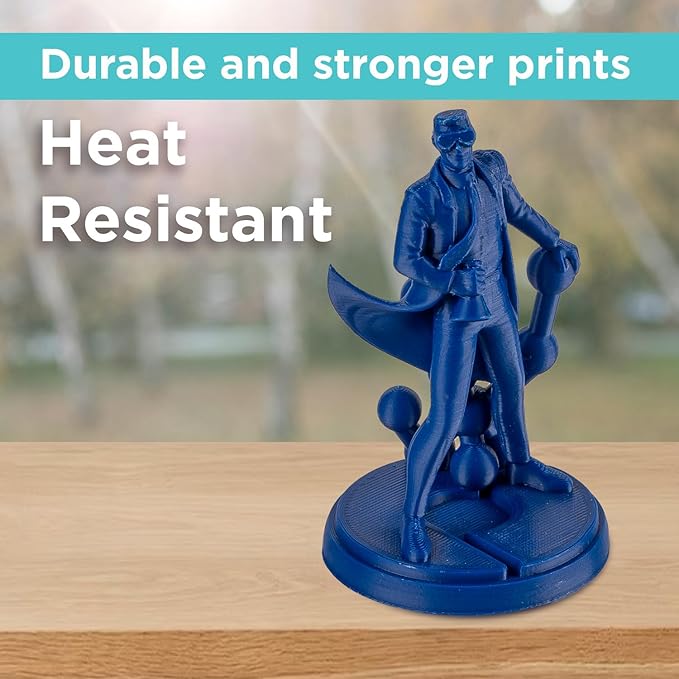 Polymaker ABS Filament 1.75mm Blue, 1kg 3D Printing Filament, PolyLite ABS 3D Printer Filament, Heat Resistant, Strong & Durable, Dimensional Accuracy +/- 0.03mm