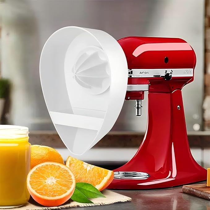 KitchenAid Citrus Juicer Attachment, Cold Press Technology for Maximum Juice Yield, Metal Construction for Artisan 5 Quart & 600 Series Stand Mixers, Includes Pulp Strainer