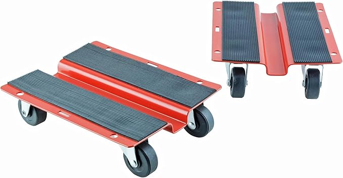 Utility Dolly Kit of Pair 8 inch x 10 inch Steel Dollies, Snowmobile Dolly,Material Mover KF2018
