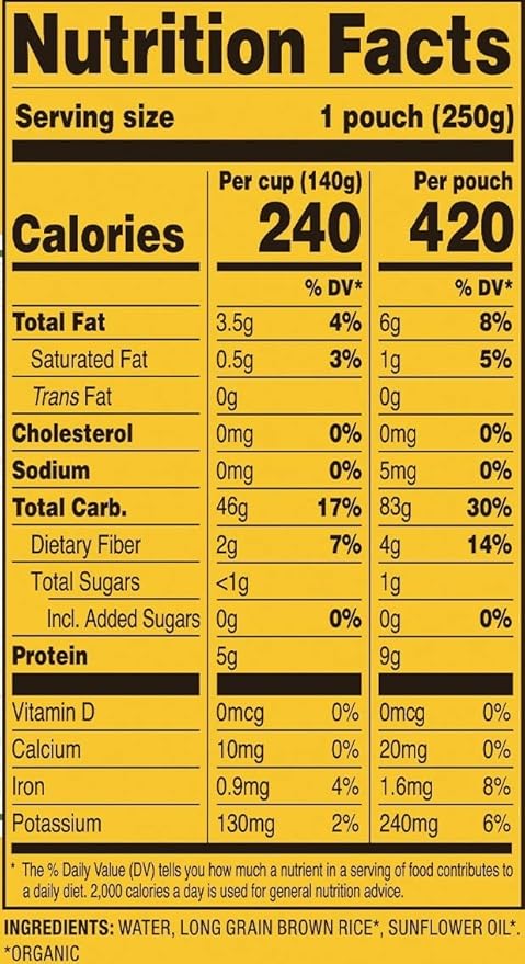 Tasty Bite Organic Brown Rice, 8.8 Ounce (Pack of 12)