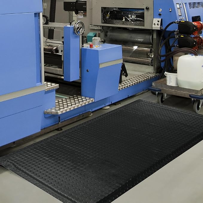 Anti Fatigue Mats Industrial 2' x 6' 15/16" Thick Ergonomic Standing Mat Commercial Kitchen Mat Heavy Duty Diamond Plate Cushioned Shop Floor Mats Helps Relieve Back and Leg Soreness