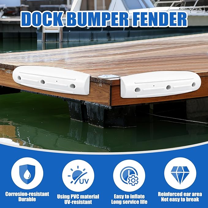 Dock Fender Bumpers, Boat Dock Bumpers Straight-Edge Marine Fenders Side Guard