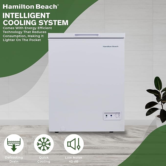 Hamilton Beach 5 cu ft Chest Freezer, White
