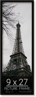 wallsthatspeak 9x27 Black Picture Frame for Puzzles Posters Photos or Artwork
