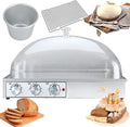 Electric Dough Proofer, Large Capacity Bread Proofing Box, Adjustable Humidity Temperature, 0-120min Timer, Ideal for Fermentation and Baking