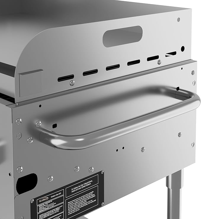72 in. 10-Burner Commercial Outdoor Propane Gas Grill with Two 36 in. Griddles in Stainless-Steel, ETL Listed (CGKIT7-G36G36)