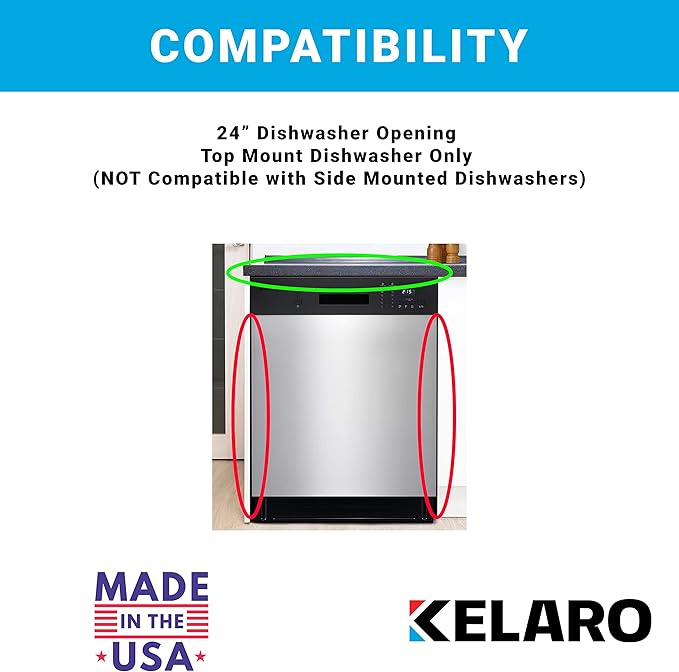 Kelaro EZ Dishwasher Mounting Bracket Kit for Granite and Quartz Countertops (100 Pack) W10426979