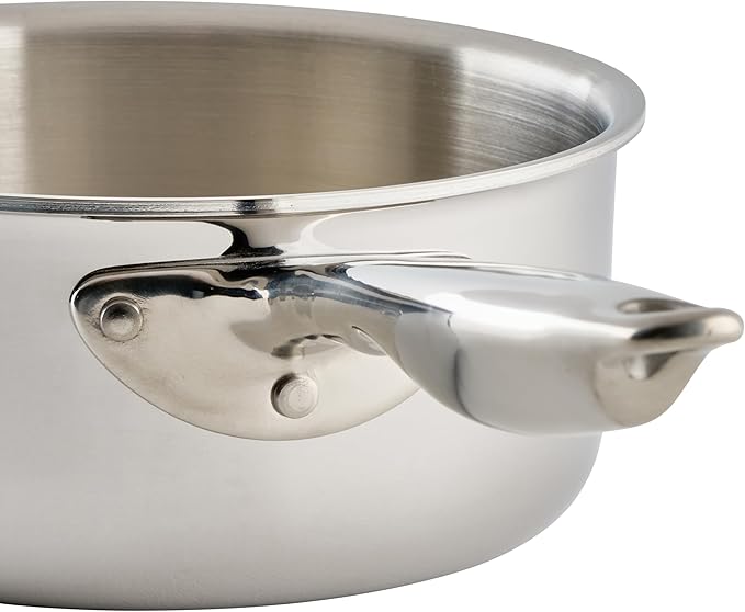 WINCO Tri-Ply Sauce Pan, 1-1-2-quart, Silver