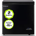 Chest Deep Freezer with 2 Hanging Baskets Electronic Control to 1℉Top Open Door Open Freezer Energy Saving Quiet Operation Perfect for Dorm, Garage and RVS, Black