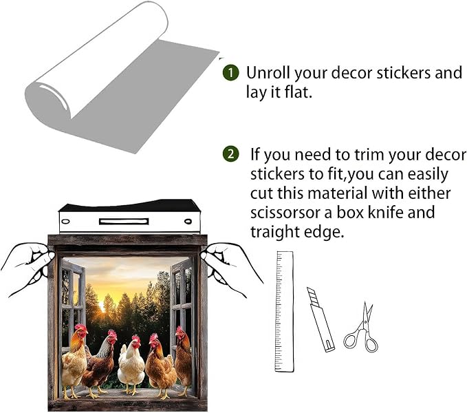 Farm Rooster Dishwasher Magnet Cover Washers Fridge Panel Sticker 23x26 Inch Rooster Refrigerator Decals Kitchen Decor Home Appliances Decor Stickers Magnetic Farm Chicken Dishwasher Cover
