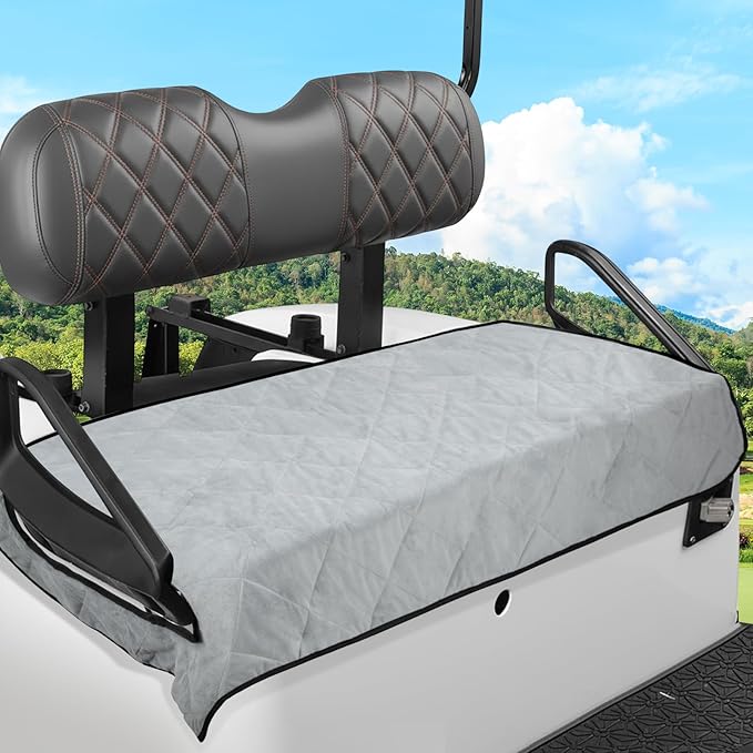 Golf Cart Seat Covers - 51'' x 31'' Winter Golf Cart Seat Blanket Towel Fits Most 2-Person Club Cars with Armrests for EZGO DS Precedent TXT RXV
