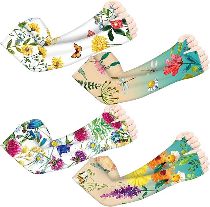 YUNVI Gardening Sleeves Farm Sun Protection Cooling Arm Sleeves to Cover Arm for Women