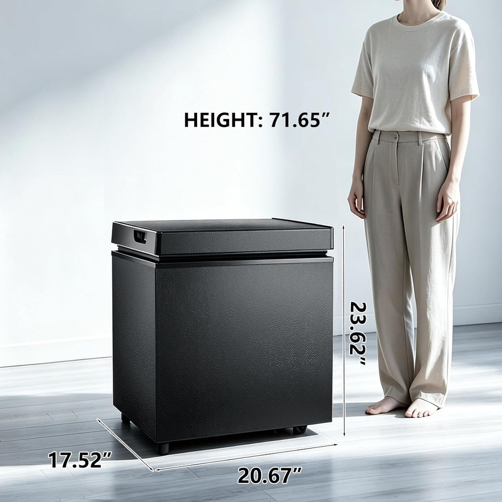 Kismile 2.0 Cubic Feet Chest Freezer, Compact Deep Freezer for Home, Black