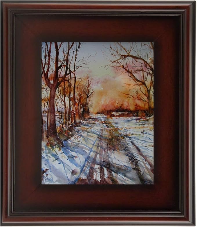 Creative Mark Plein Air Style Frame, Mahogany, 10x10-2.75" Wide Moulding with 1/2" Rabbet Depth, Open Back W/O Glazing, Museum Quality, For Art Panels, Stretched Canvas, Pictures & More