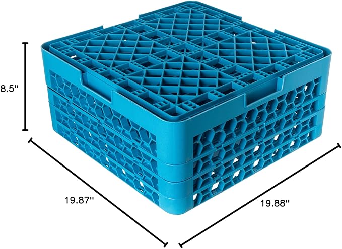 Carlisle FoodService Products RG36-314 RACK 36 COMPT GLASS [Set of 2]-Blue 8.72