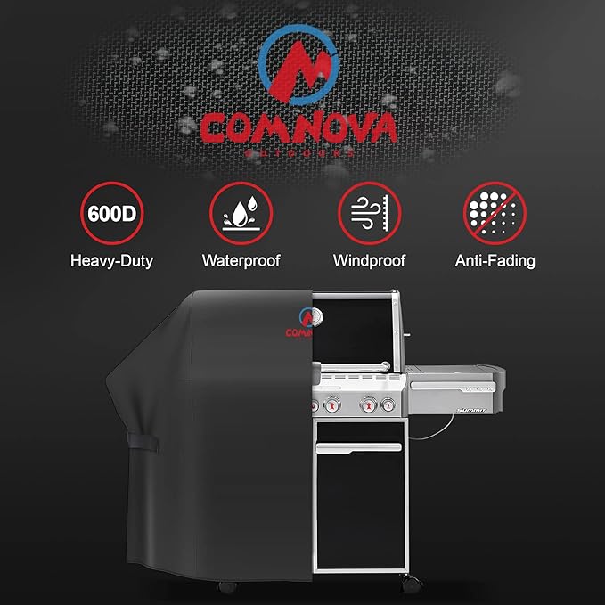 Comnova Grill Cover for Weber Summit 400 Series - 67 Inch BBQ Grill Cover Heavy Duty & Waterproof, 7108 Barbecue Cover for Weber Summit 470, Summit 420, 2022 Genesis S-325s and E-325s Grill Models