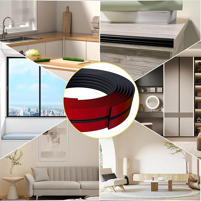 10FT Flexible Wall Corner Protector Moulding Trim, Peel and Stick Inside & Outside Wall Corner Guards Edge Protector,Self Adhesive Molding Trim Strip for Edge Ceiling