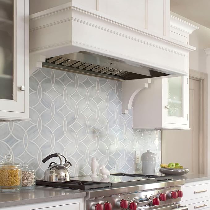 Akicon Range Hood Insert 36 Inch, Ultra Quiet, Powerful Suction Built-in Kitchen Vent Hood, Stainless Steel Ducted Stove Hood with Dimmable LED Lights, 3-Speeds 600CFM