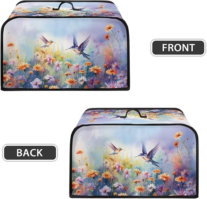 Two Hummingbirds Slow Cooker Cover 6-8 Qt Flower Bush Slow Cooker Bag Crock Pot Cover Keep Appliance Clean Kitchen Tool Kitchen Small Appliance Dust Covers Decor