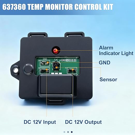 Sorello Temp Monitor Control Kit for RV Refrigerator Cooling Unit, RV Temperature Sensor Monitor for Norcold 2118 and 1210 Series, Refrigerator Parts Replace 634677 634678