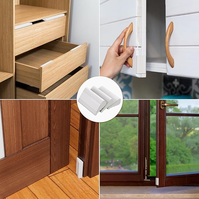 3Pcs×196" Wedge-Shape Foam Window Weather Stripping Door Seal Strip,Soundproofing Frame Insulation Tape for Exterior Front Door,Noise Cancelling Window Inserts,Door Gap Filler Light Blocker,White