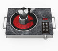 Portable Electric Stove 1800W, Single Burner Ceramic Hot Plate with Touch & Knob Control, Marble Glass Cooktop with Handles, Plug-in Infrared Cooktop for All Cookware