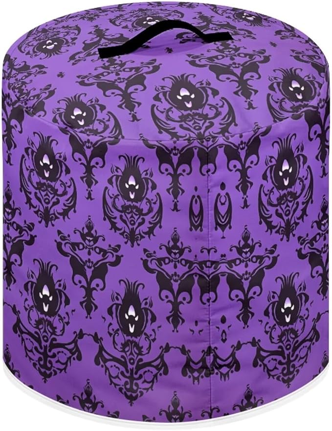 TODIYADDU Purple Ghost Spider Pressure Cooker Cover for Women Trendy Instant Pot Cover with Top Handle and Pocket Kitchen Appliance Cover Dust Cover for 6 Quart Instant Pot and Extra Accessories
