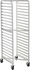 Commercial Fully-Welded Nesting 20-Tier Aluminum End Load NSF Bakery Sheet/Bun Pan Rack (28W-125)