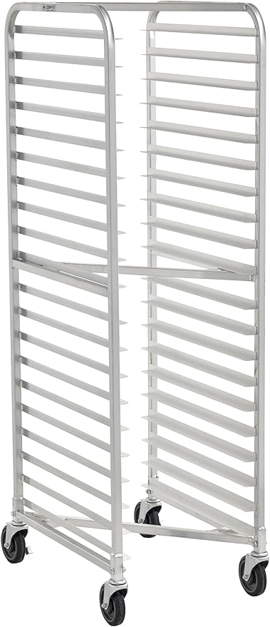 Commercial Fully-Welded Nesting 20-Tier Aluminum End Load NSF Bakery Sheet/Bun Pan Rack (28W-125)