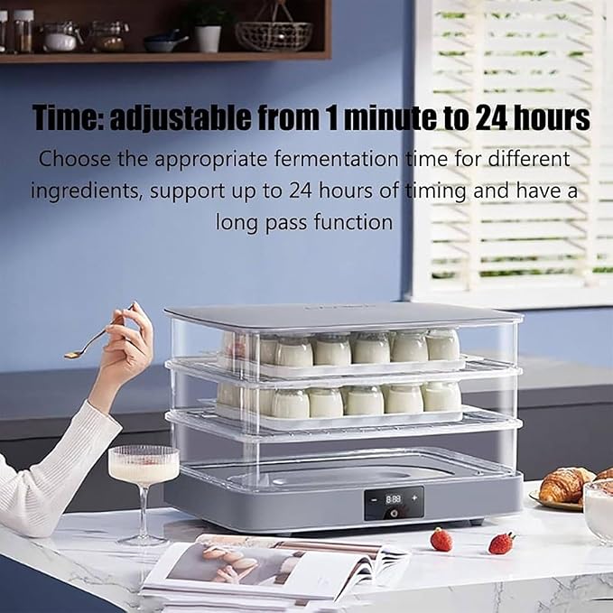 40L Bread Proofing Box,Electric Dough Proofer Machine for Home,with Adjustable Temperature,Timing,and Automatic Humidity Control Fermentation Box