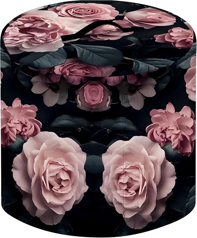 Kitchen Appliance Accessories Dust Cover for 3-6-8 Quart Instant Pot, Pressure Cooker, Air Fryer & Crock Pot,Decorative Appliance Cloth Cover with Top Handle & Storage Pockets (Pink, 8 Quart)
