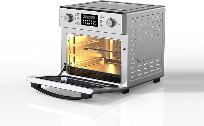 Equator Countertop 5-in-1 Air Fryer Oven + Convection + Pizza + Grill + Dehydrator Stainless Steel | 0.93 cu.ft | 110V | 360° Air Circulation System