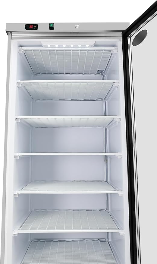 KoolMore 21 Cu. Ft. Commercial Freezer with Glass Door in White - Manual Defrost (KM-FMD20WGD)