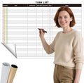 Large Dry Erase Task List Chart,24x36 Inch Erasable Task Wall Planner,Lightweight Task White Board Employee Assignment Tracker Poster for Office